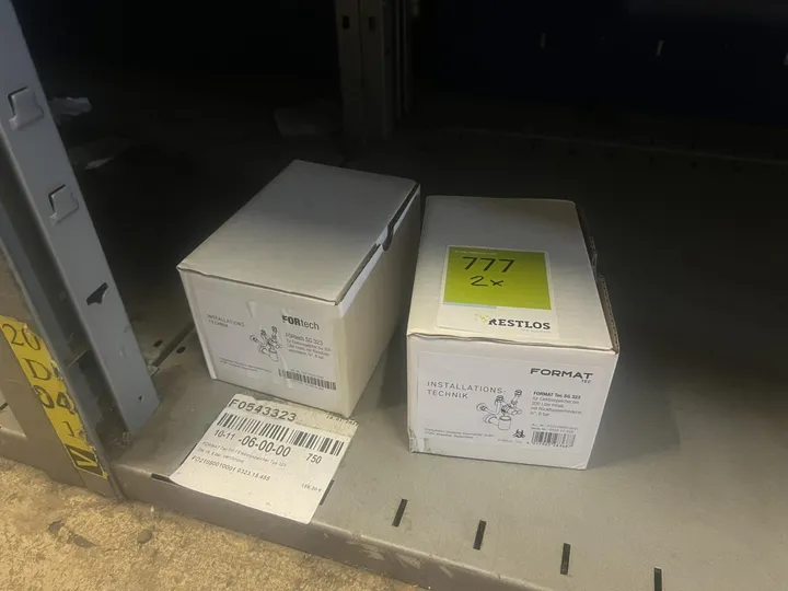 2x Karton FORMAT Tec - SG f Elektrospeicher Typ 323, DN 15, 6 bar, verchromt